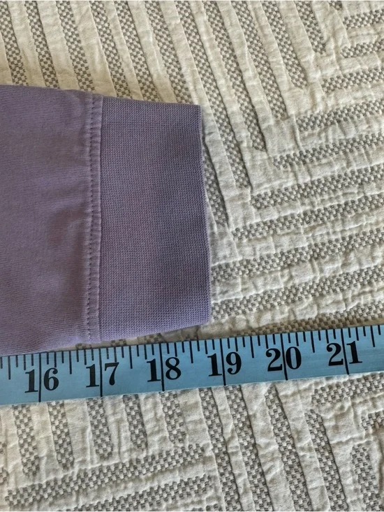 Ivory Ella Long Sleeve Pocket Tee – Purple | Size Large - Picture 7 of 8